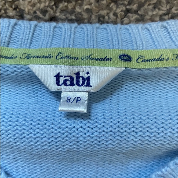 3/$25 Tabi Light Blue V-Neck Sweater - Picture 2 of 3